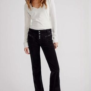 Free People Black Flare Jeans